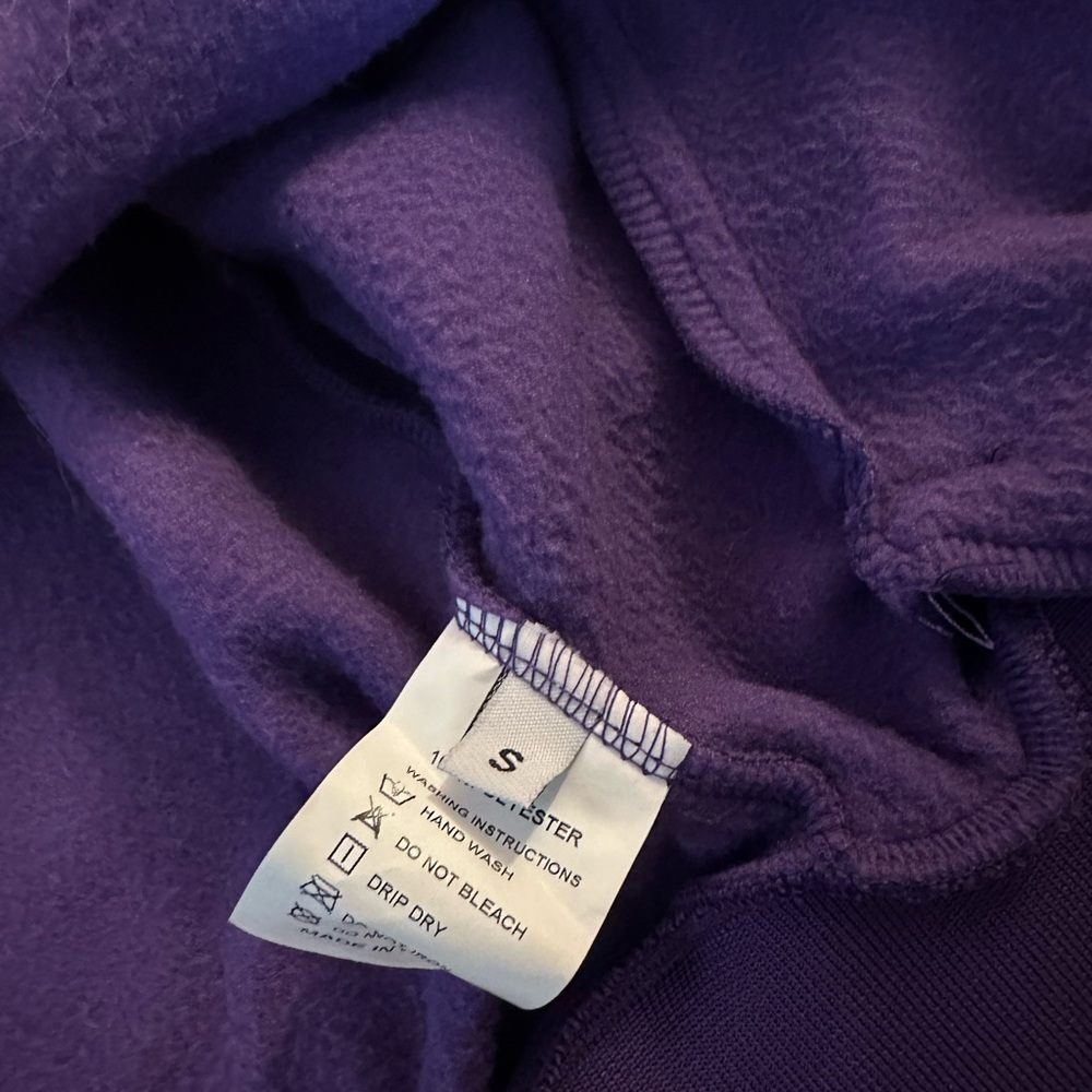 Purple Varsity Jacket with Embroidered Lettering - Picture 4 of 4